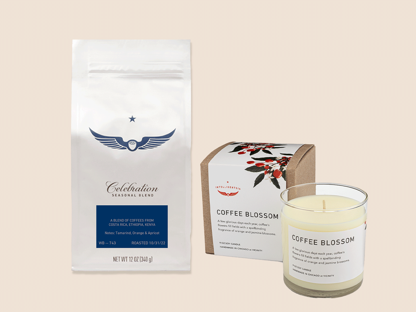 Candle + 12oz Seasonal Celebration Blend