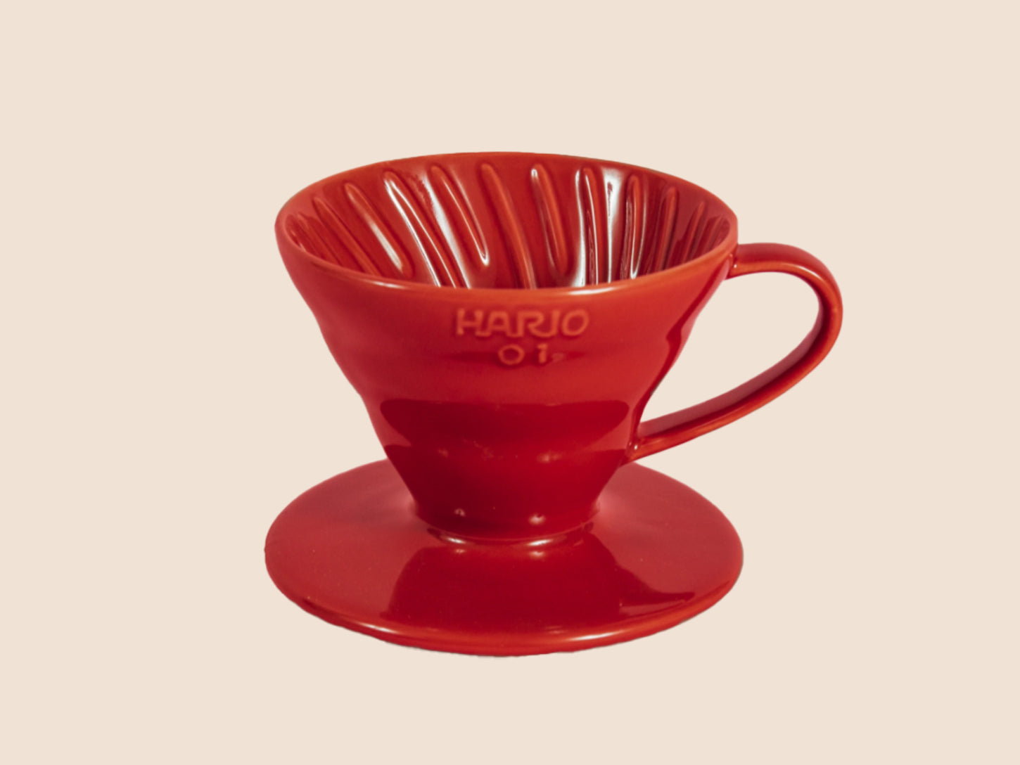 Hario V60 Ceramic Coffee Dripper Red